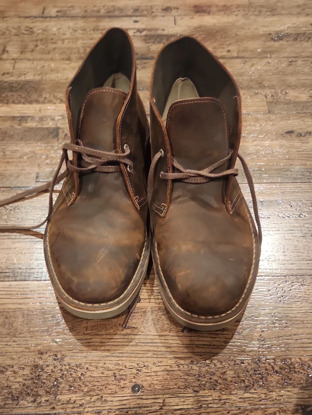 Clarks Men's Dark Brown Leather Chukka Boots